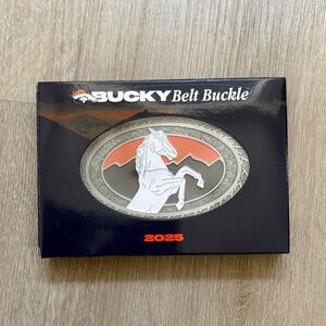 Bucky Broncos Limited Edition Stadium Belt Buckle, NEW